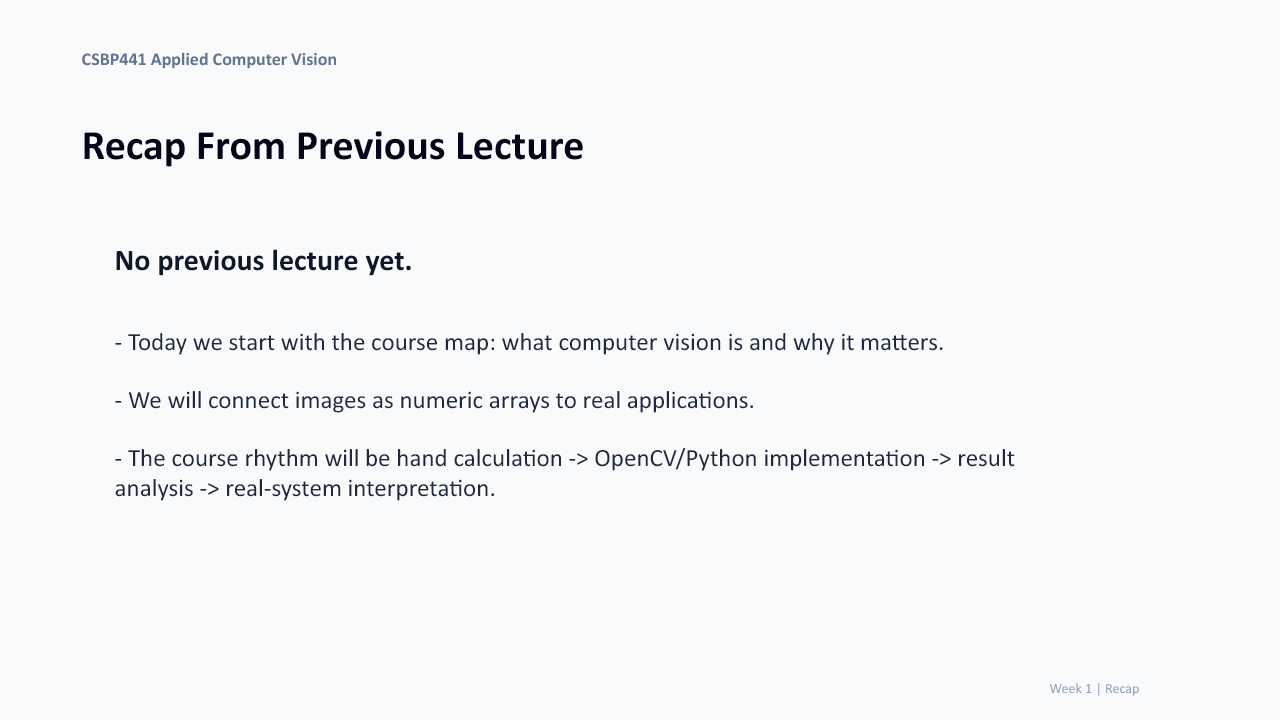 Opening CSBP441 lecture slide